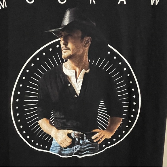 Tim McGraw 2019 Tour T-Shirt Black Men’s XL - Picture 4 of 9